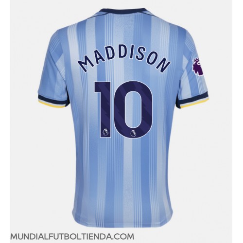 Camiseta Tottenham Hotspur James Maddison #10 Segunda Equipación Replica 2024-25 mangas cortas